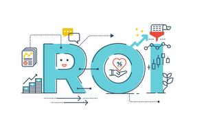 Illustration representing ROI and financial analytics